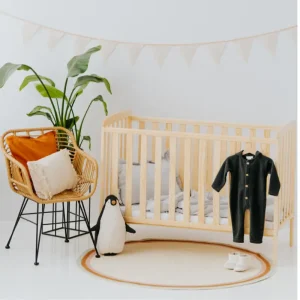 Babylove natur klassisk spjälsäng