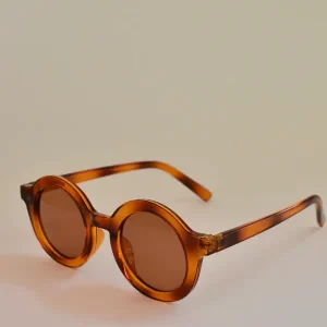 BabyMocs, solglasögon för barn, Signature Round Amber