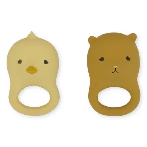 Konges Sløjd, bitleksaker Chicken Bear, 2-pack