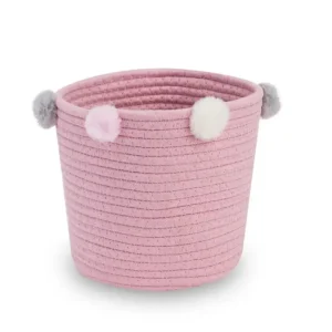 Babylove förvaringskorg till barnrummet (rosa)